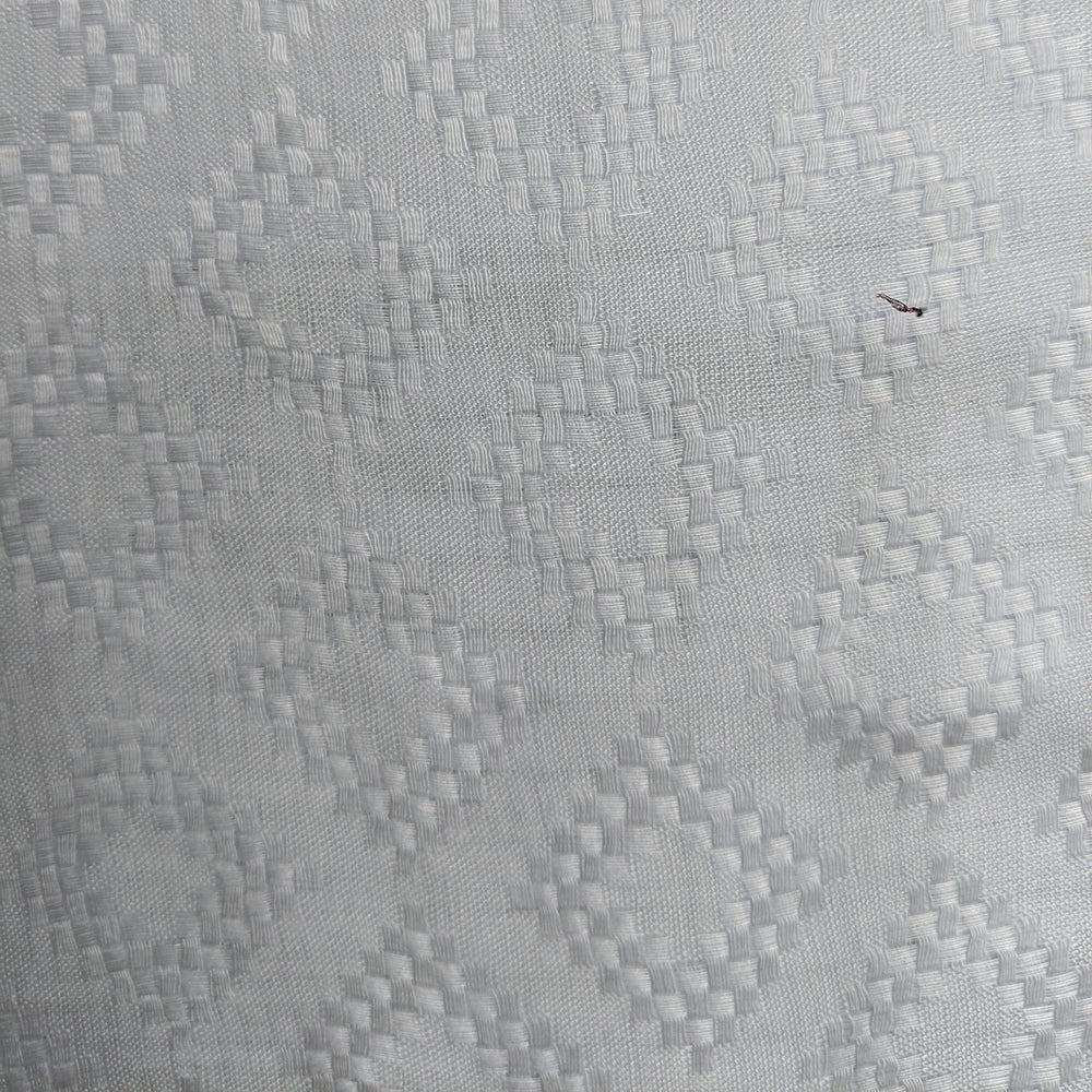 White aloe vera fabric with matte texture