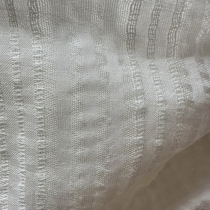 Textured banana fabric with visible natural fiber lines