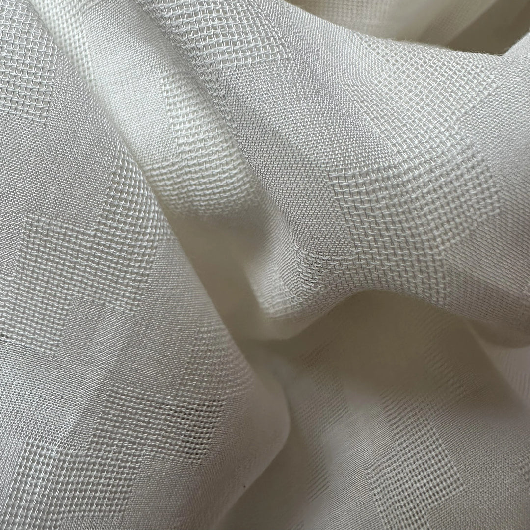 Natural banana fabric in dobby weave, ideal for summer wear and home decor
