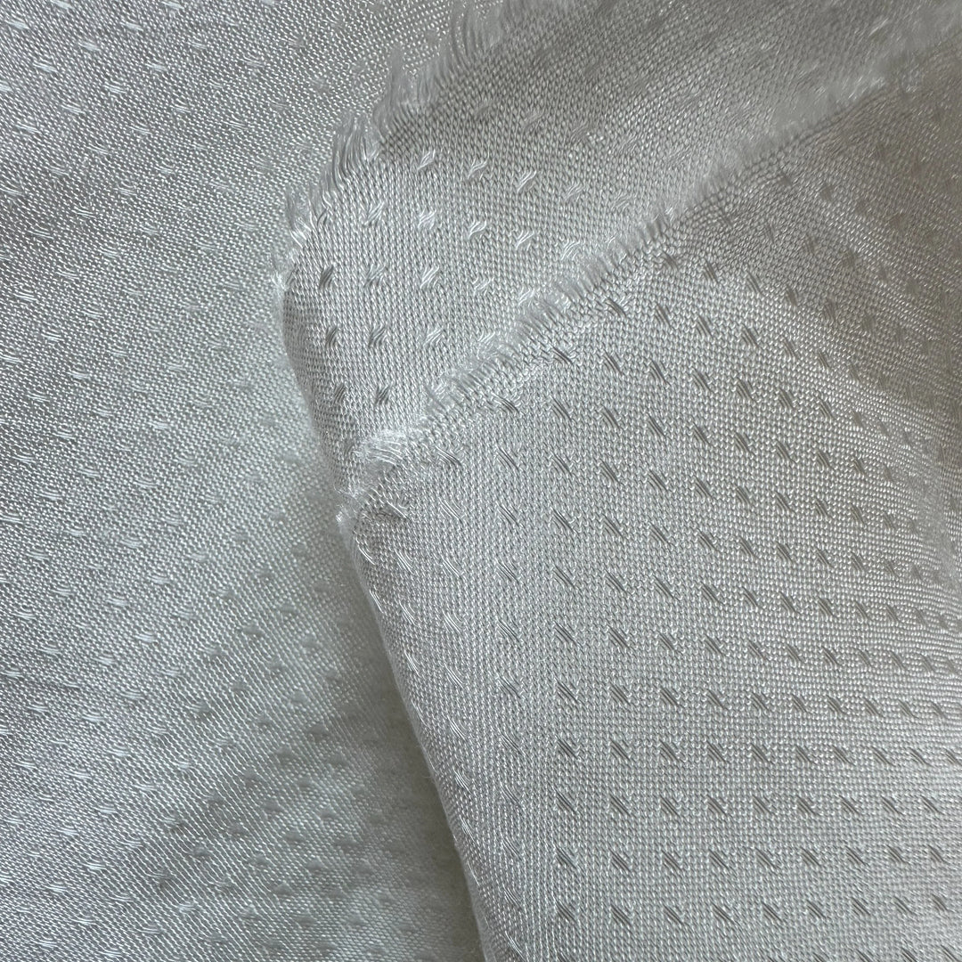banana fabric featuring dotted dobby design for sustainable fashion
