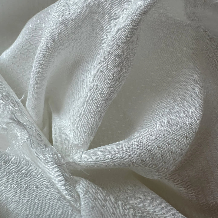 Eco-friendly banana fiber fabric with dotted dobby pattern