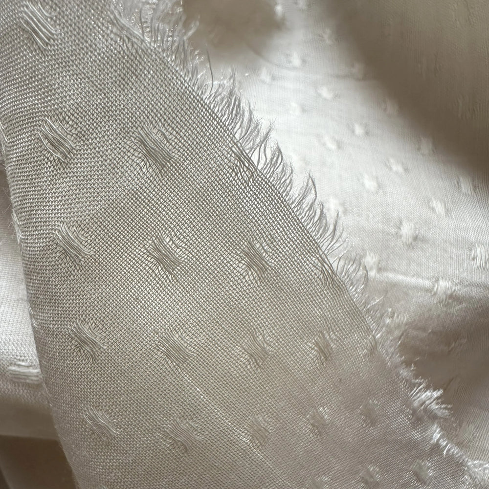 Eco-friendly banana fiber fabric featuring circular dobby pattern