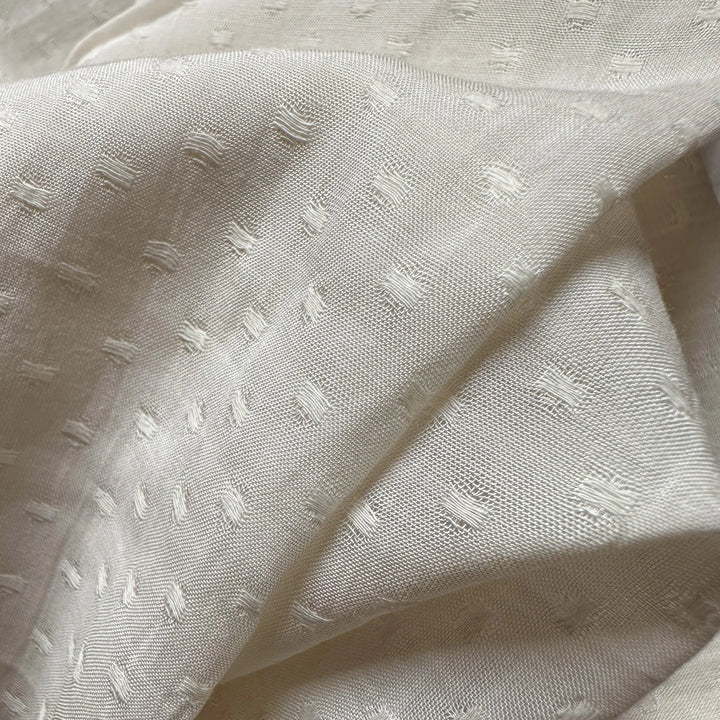 100% banana fabric with circle dobby weave design