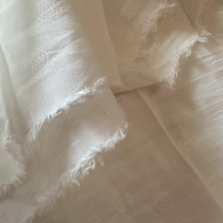 Bamboo Leno Weave Fabric – Open weave for breathable scarves and overlays