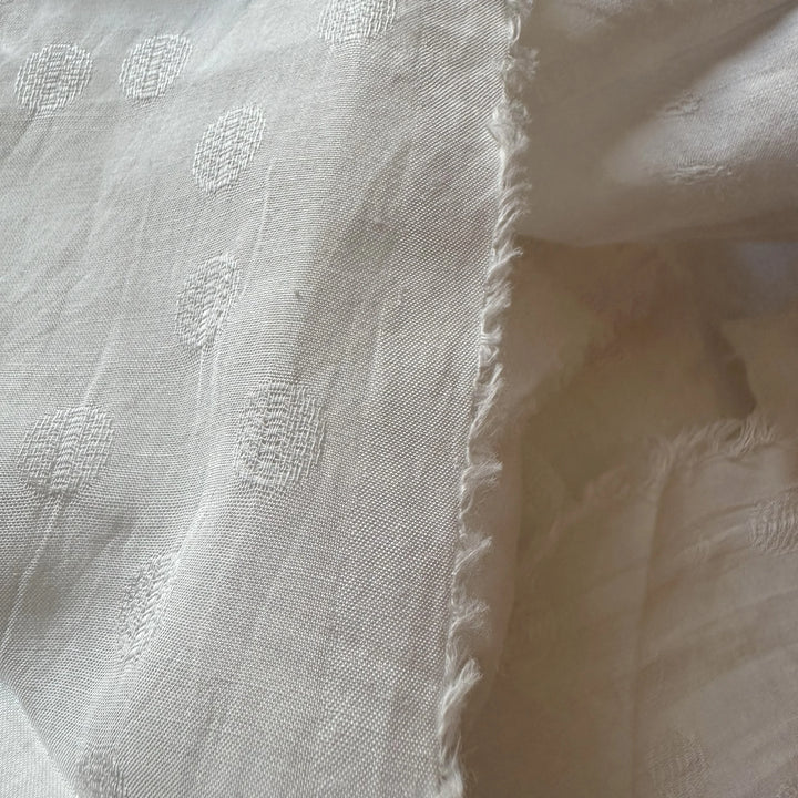 Bamboo Leno Weave Fabric – Open weave for breathable scarves and overlays
