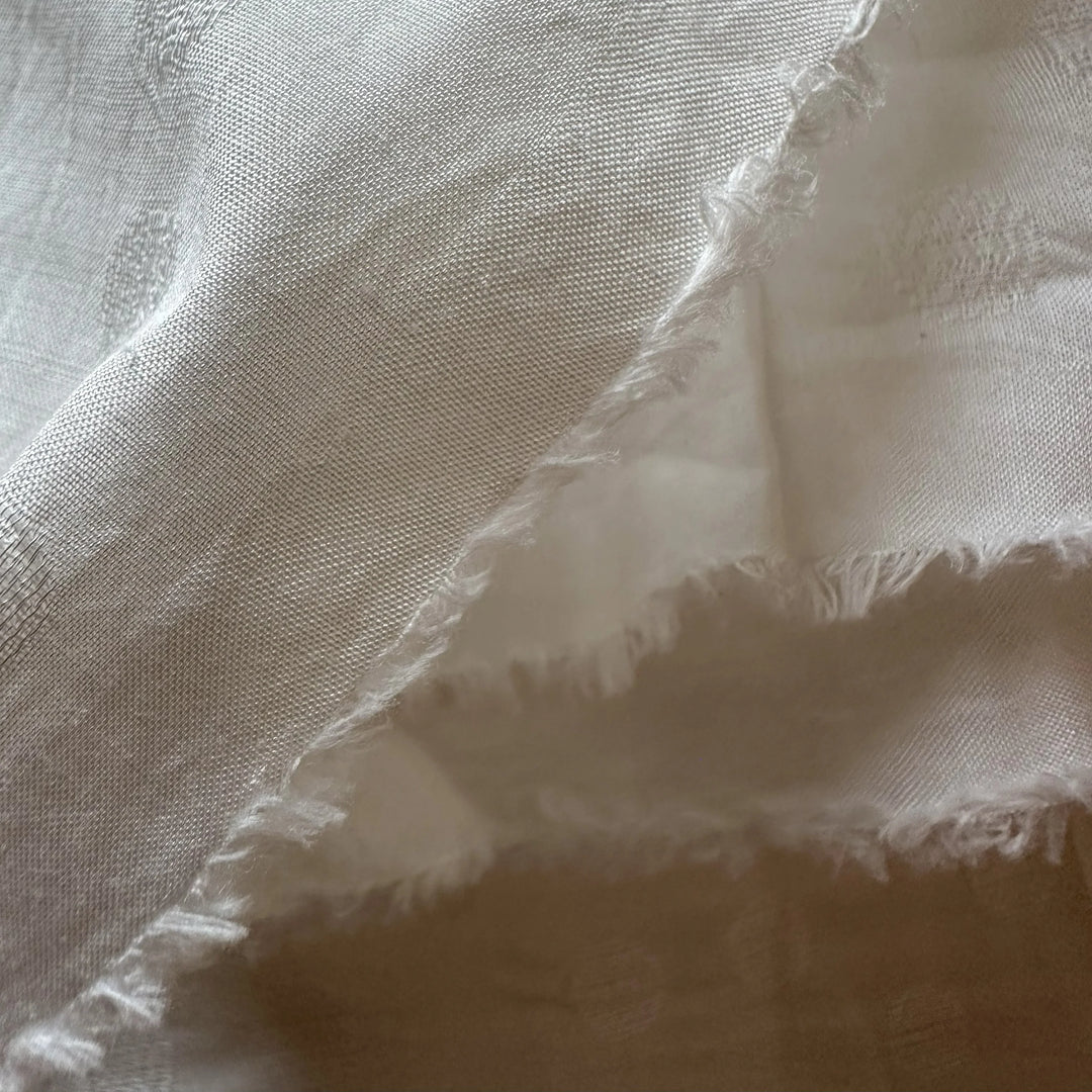 Bamboo Leno Weave Fabric – Open weave for breathable scarves and overlays