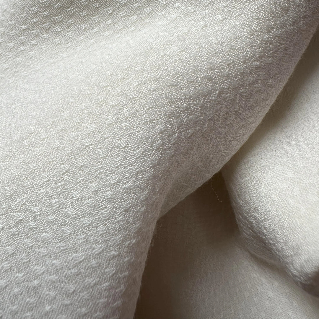 Bamboo Striped Woven Fabric – Natural stripe effect for summer wear