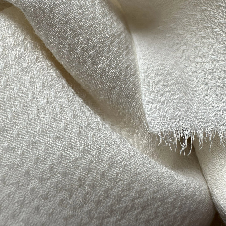 Bamboo Striped Woven Fabric – Natural stripe effect for summer wear