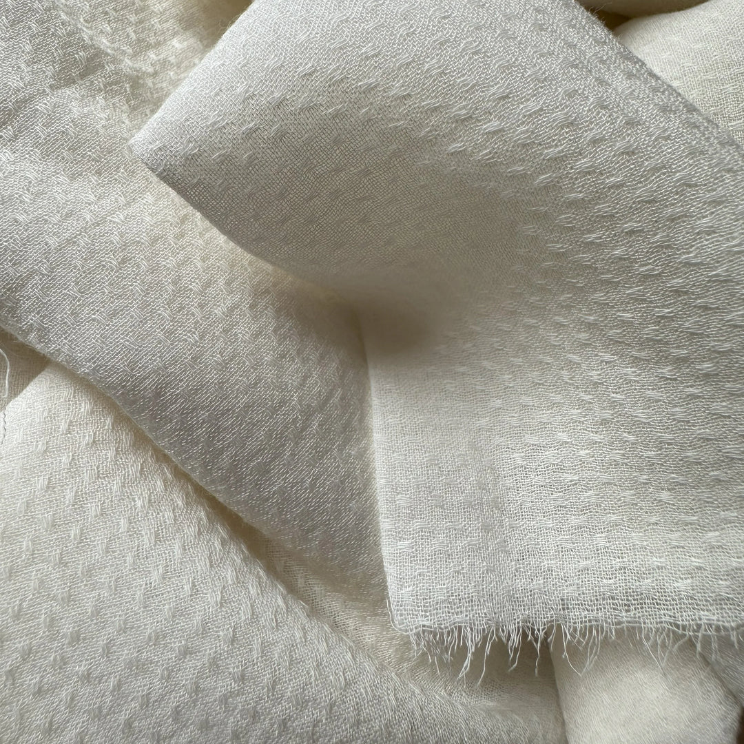 Bamboo Striped Woven Fabric – Natural stripe effect for summer wear