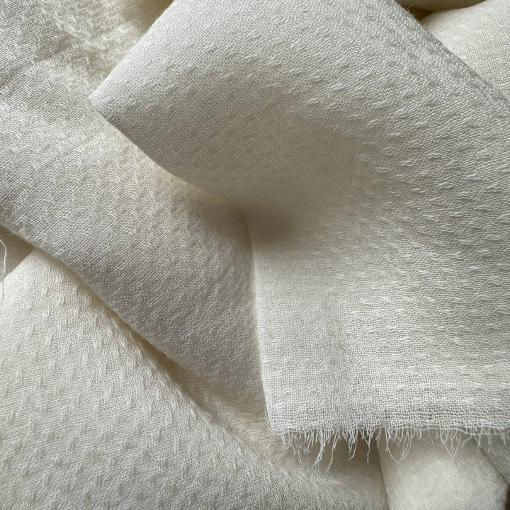 Bamboo Striped Woven Fabric – Natural stripe effect for summer wear