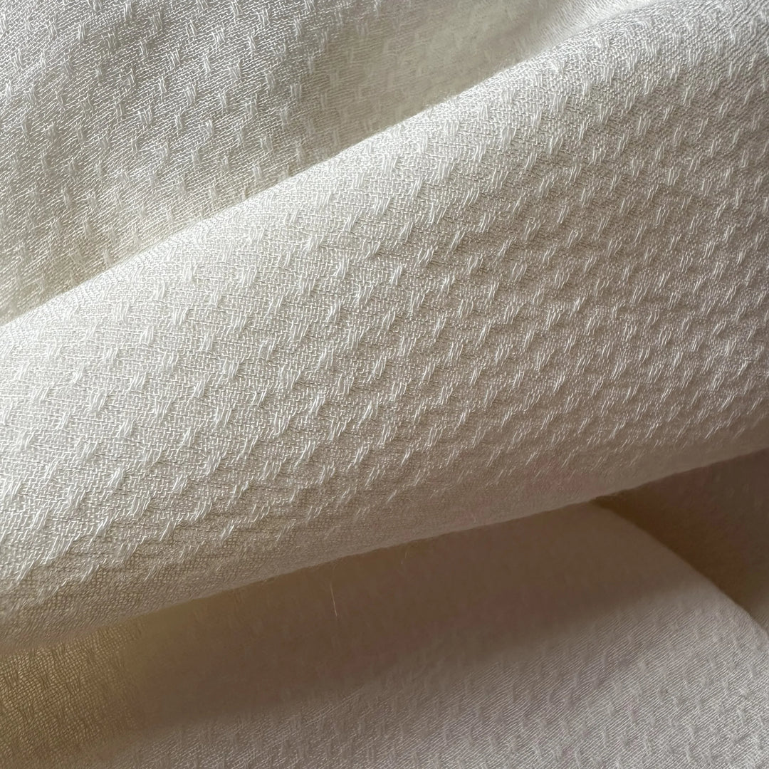 Bamboo Striped Woven Fabric – Natural stripe effect for summer wear