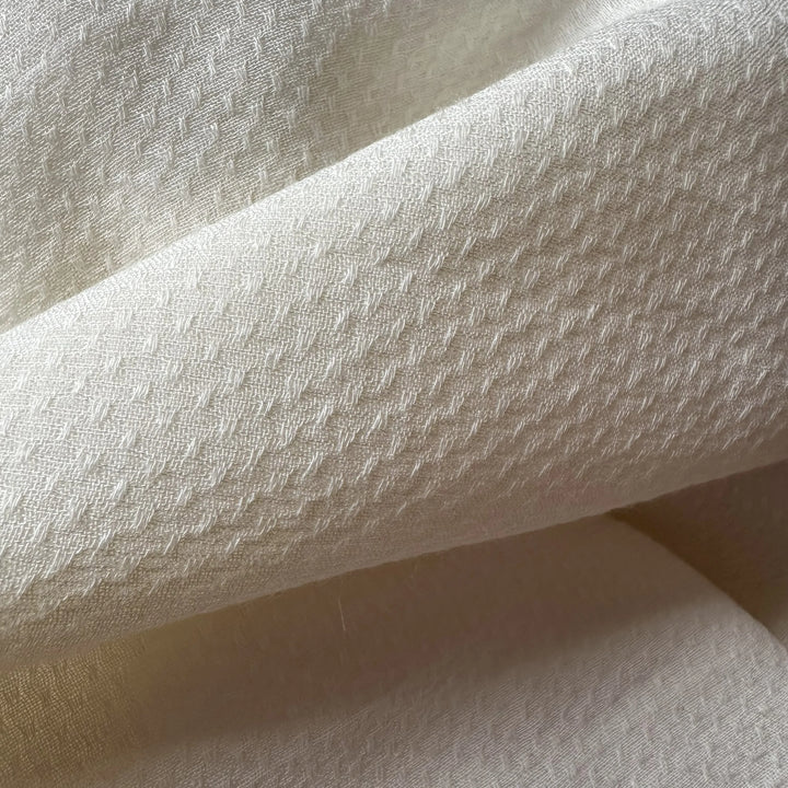 Bamboo Striped Woven Fabric – Natural stripe effect for summer wear