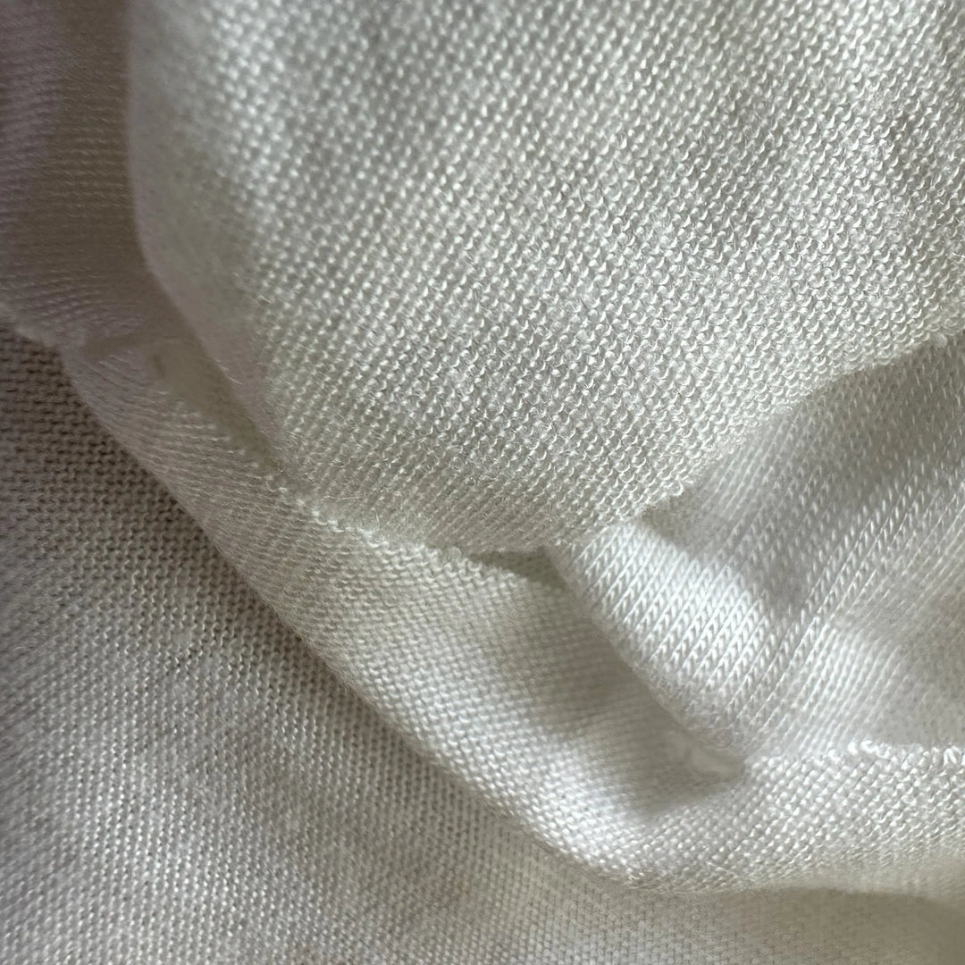 Eco-friendly bamboo knit fabric with smooth texture and lightweight feel