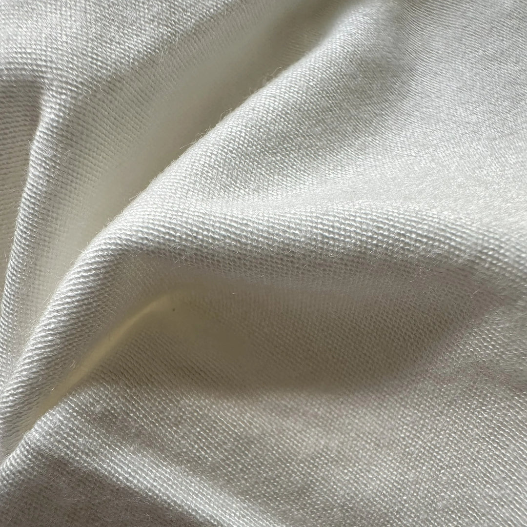 Sustainable 95% bamboo 5% spandex knitted fabric ideal for sportswear and lingerie