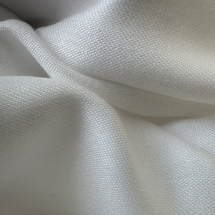 50% Lyocell 50% Bamboo fabric soft breathable eco-friendly sustainable textile for clothing and fashion use.