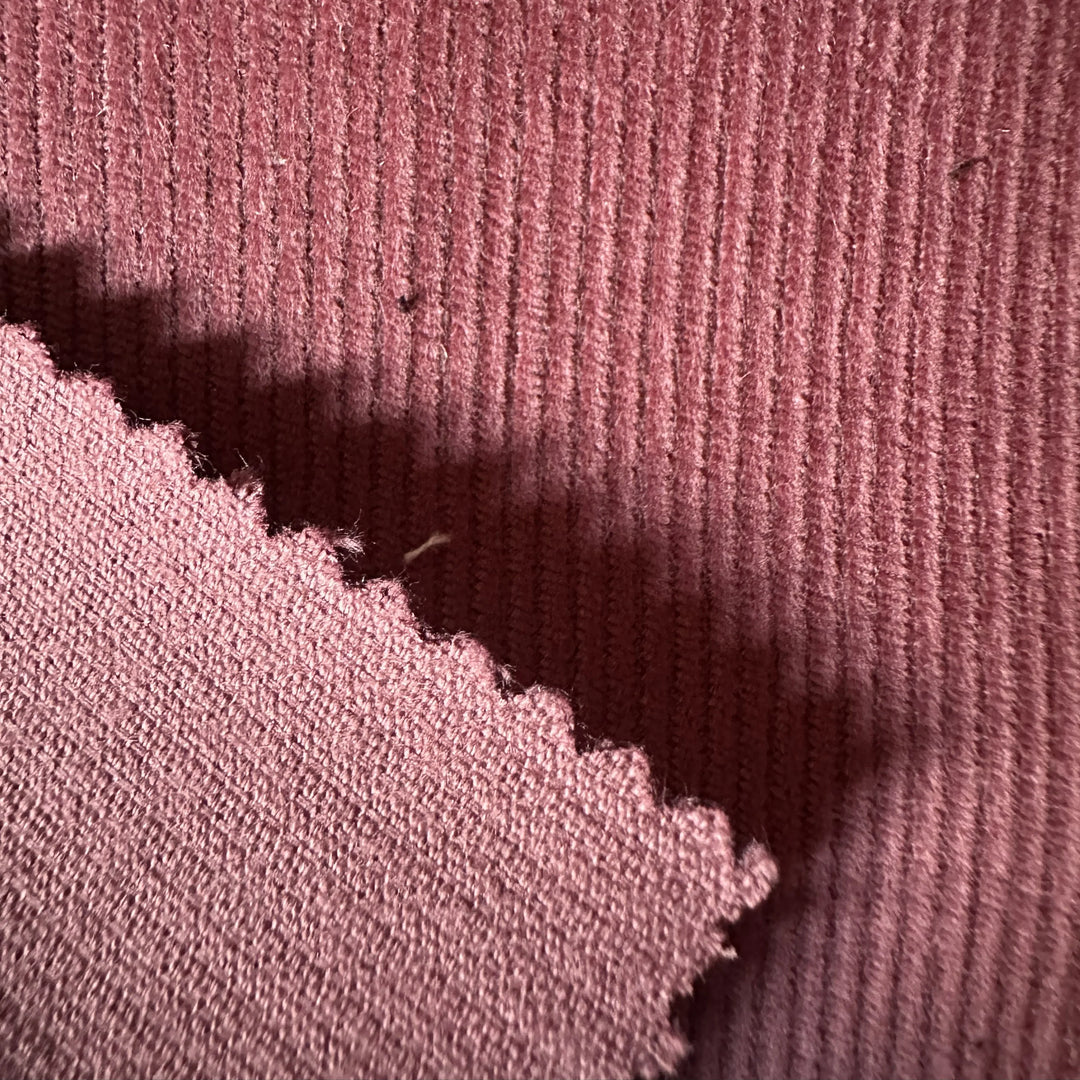 14 Wale Organic Cotton Corduroy Fabric – Soft Fine-Ridge Sustainable Material for Shirts and Dresses