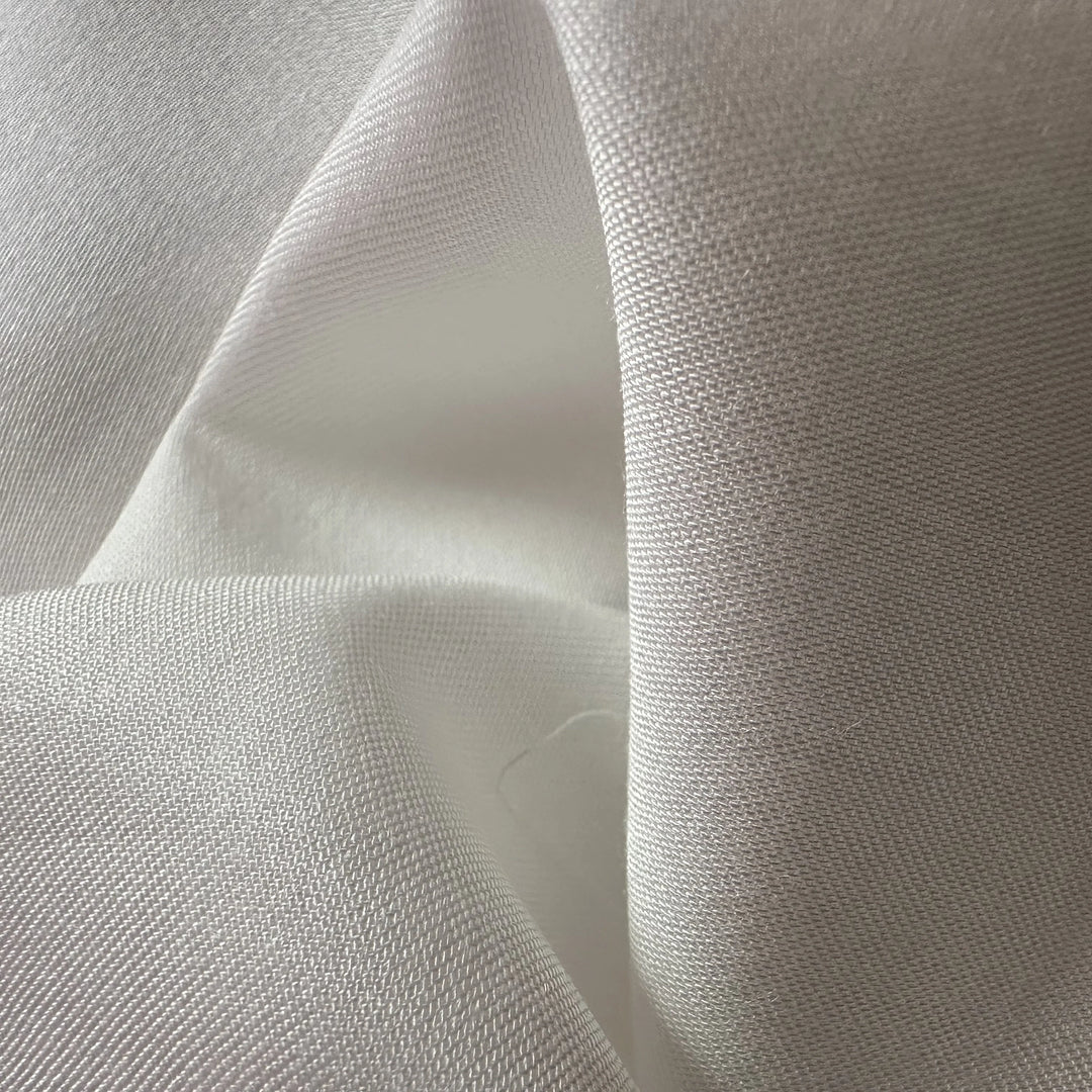 Lightweight organic corn satin weave fabric suitable for dresses scarves and linings