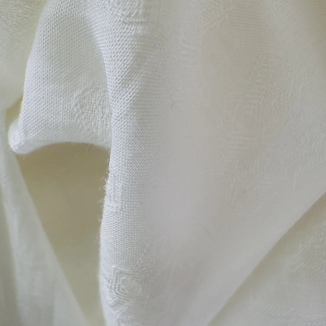 Close-up texture of organic corn cellulose fabric, soft breathable lightweight material