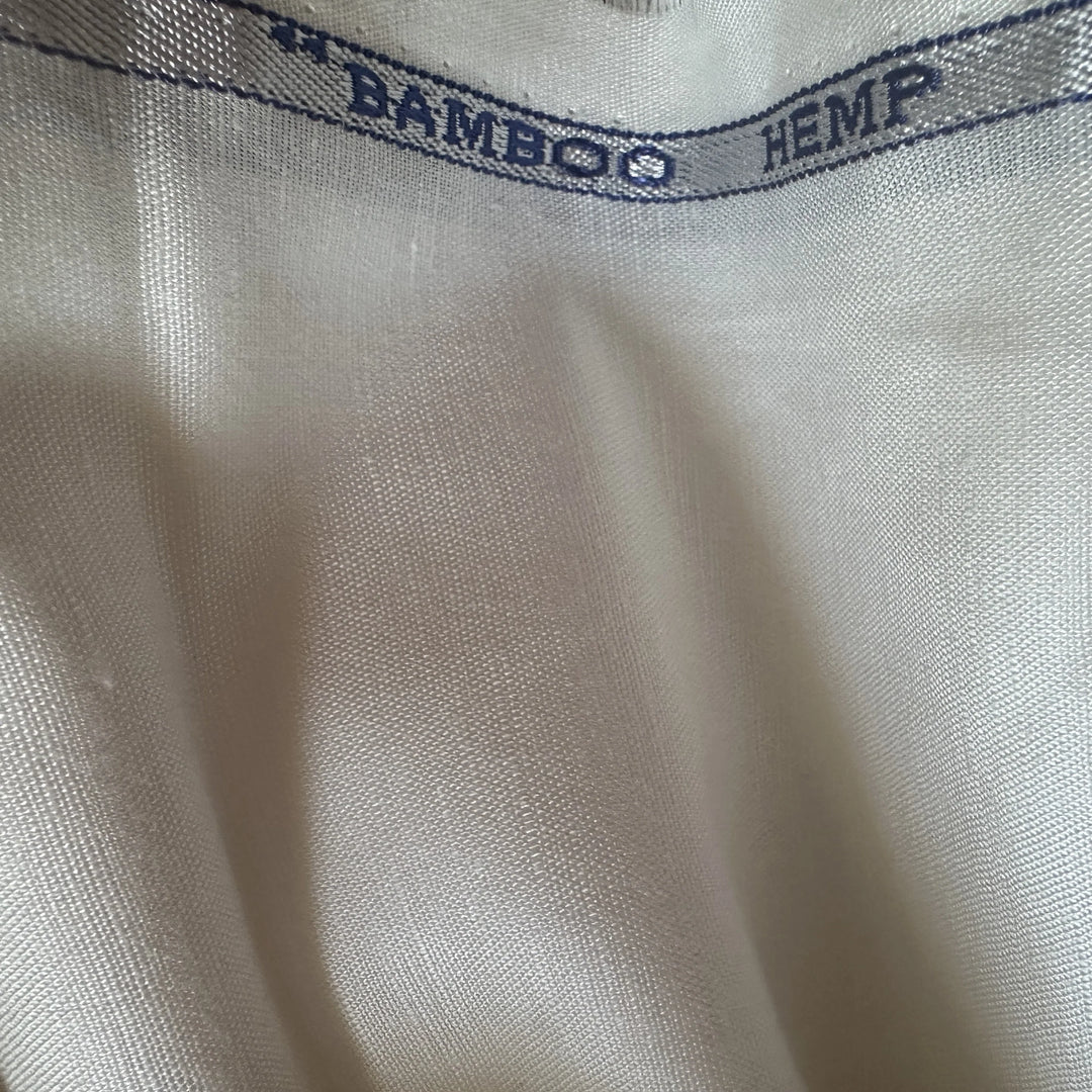  55% Hemp 45% Bamboo Plain Weave Fabric
