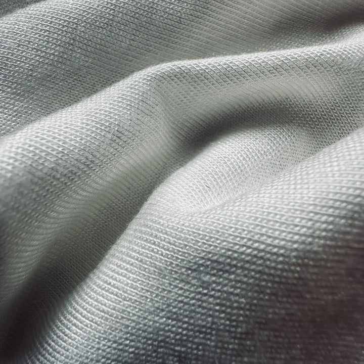 Close-up of Jasmine cellulose knitted fabric showing clean knit surface and natural drape