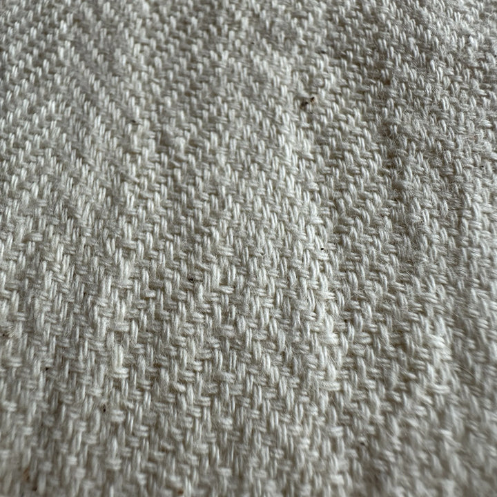Artisan-made Kala Cotton Herringbone Weave Fabric crafted for B2B buyers and designers