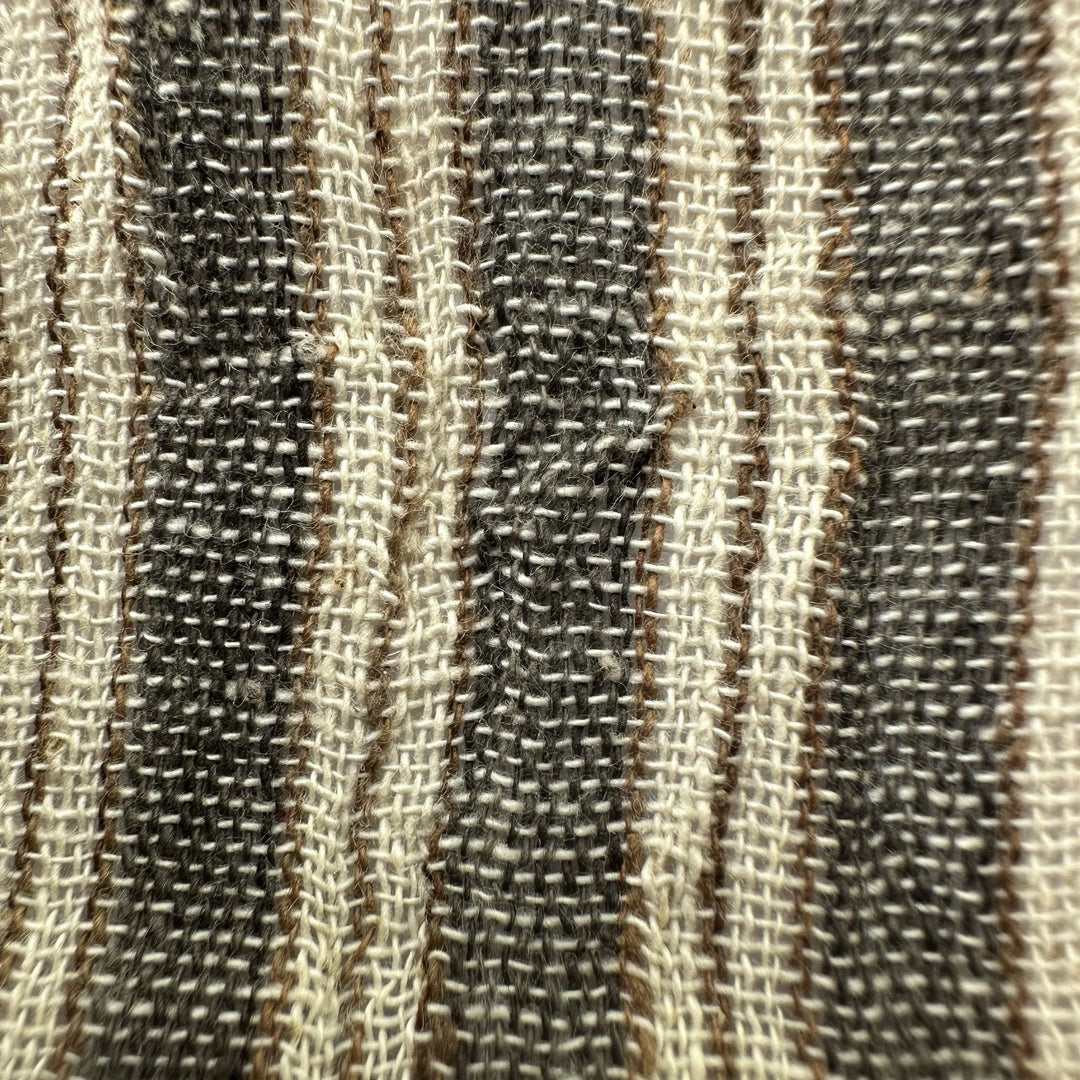 Handwoven Multistripe Yarn Dyed Kala Cotton Fabric