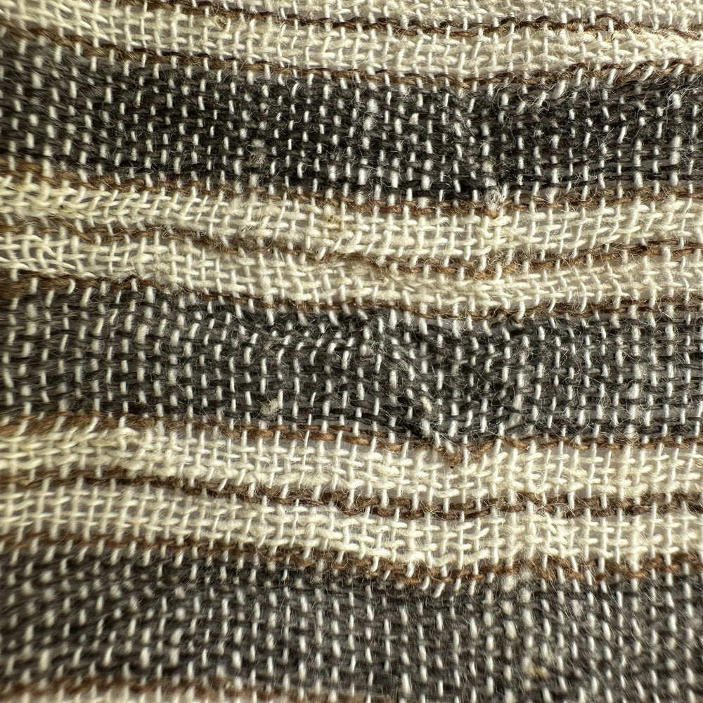 Handwoven Multistripe Yarn Dyed Kala Cotton Fabric