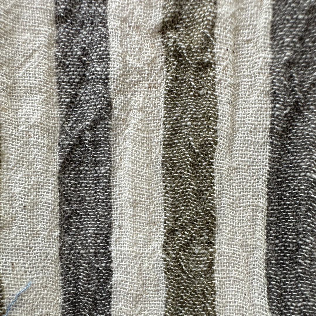 Handwoven Stripe Yarn Dyed Kala Cotton Fabric