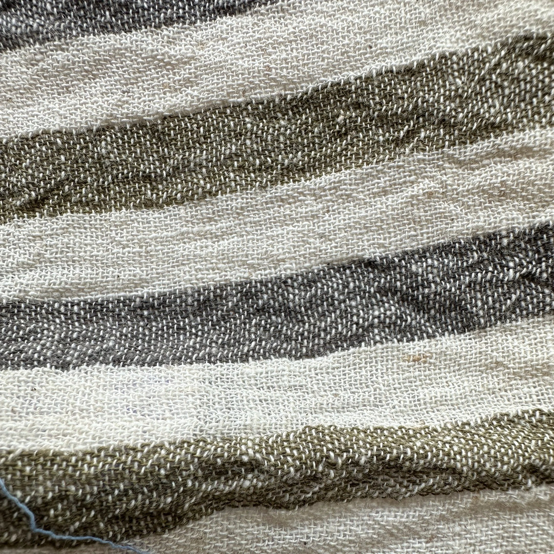 Handwoven Stripe Yarn Dyed Kala Cotton Fabric