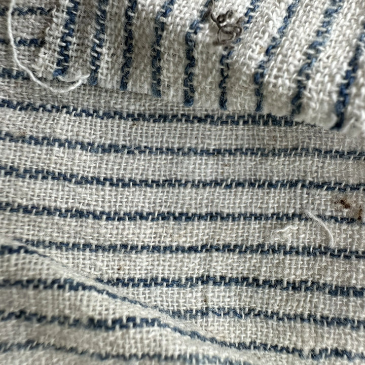 Handwoven Multistripe Yarn Dyed Indigo Kala Cotton Fabric