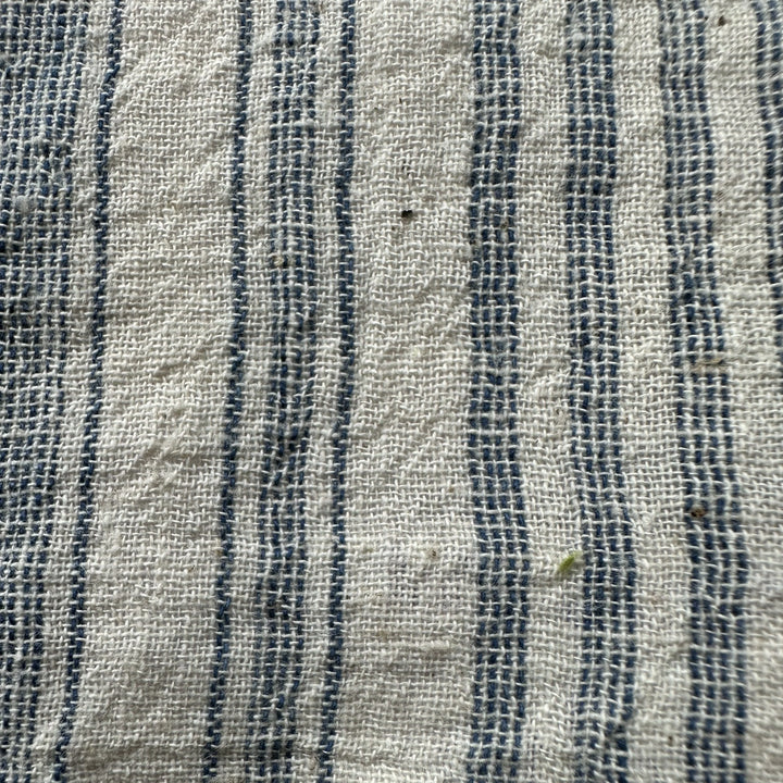 Handwoven Multistripe Yarn Dyed Indigo Kala Cotton Fabric