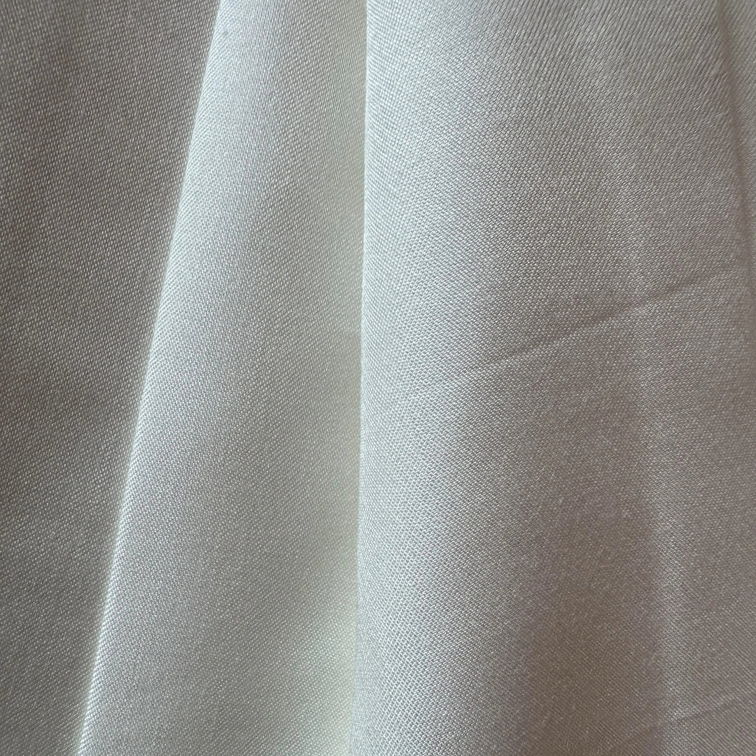 110 GSM Lotus fiber satin fabric made from natural plant-based fiber for eco-friendly apparel