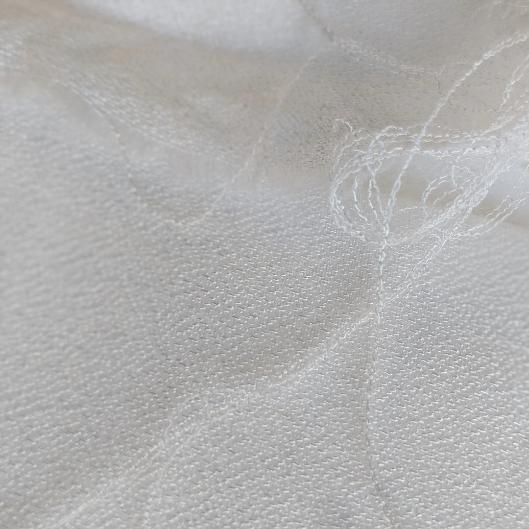 Close-up of milk fiber fabric threads showing eco-sourced craftsmanship.