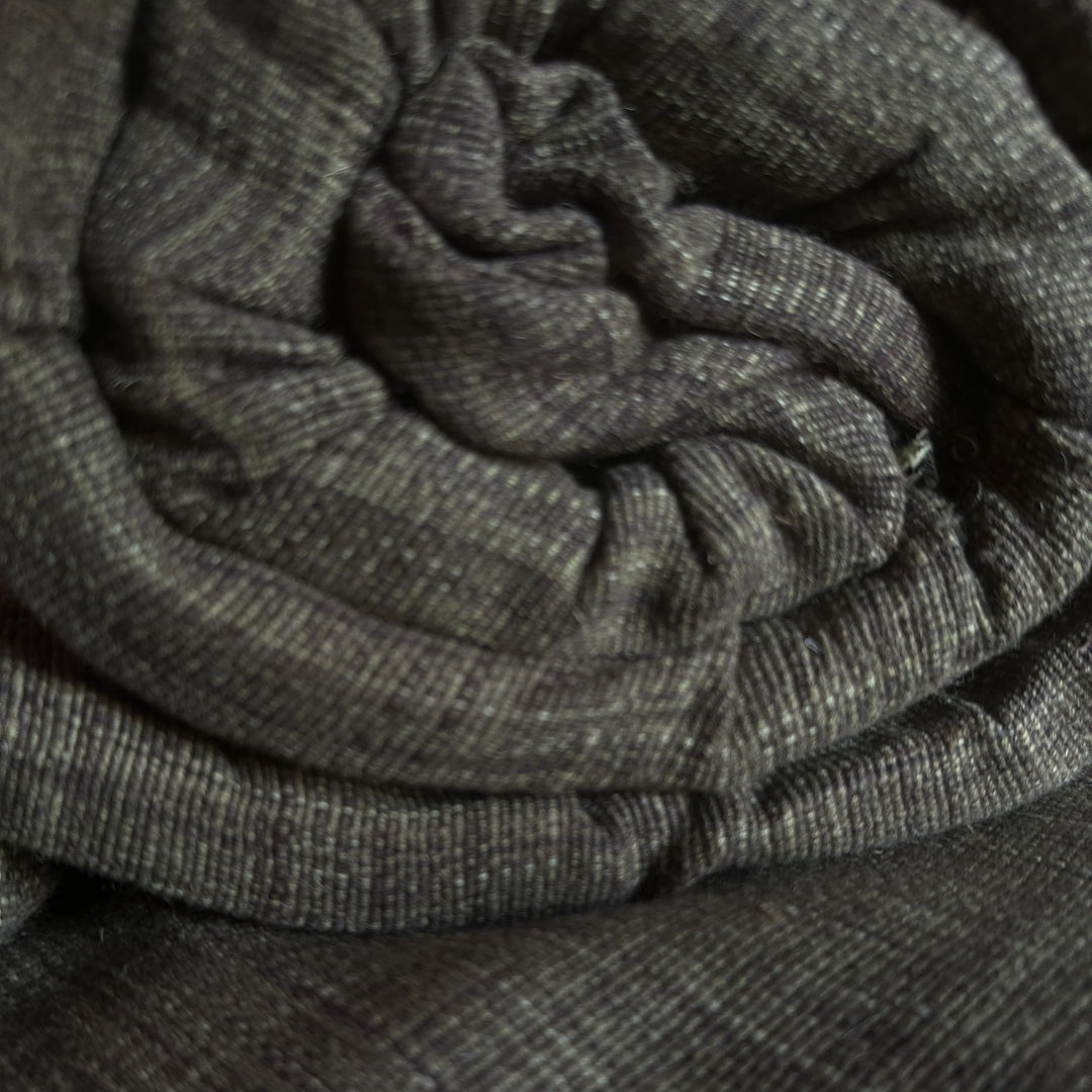 Himalayan nettle fabric with visible plant-based fiber strands