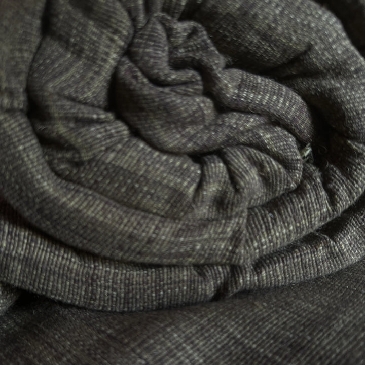 Himalayan nettle fabric with visible plant-based fiber strands