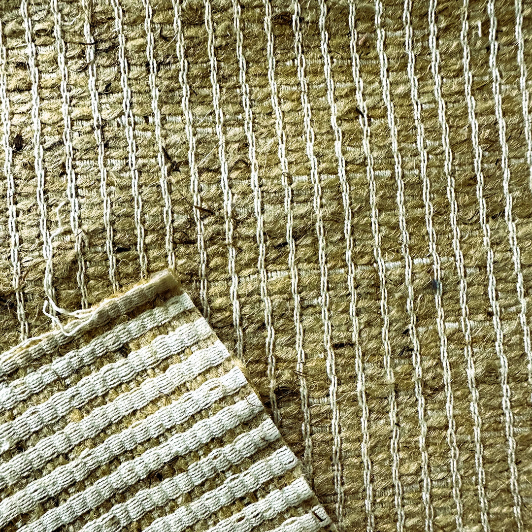 Natural yarn dyed Himalayan nettle fabric with eco-friendly texture and soft finish