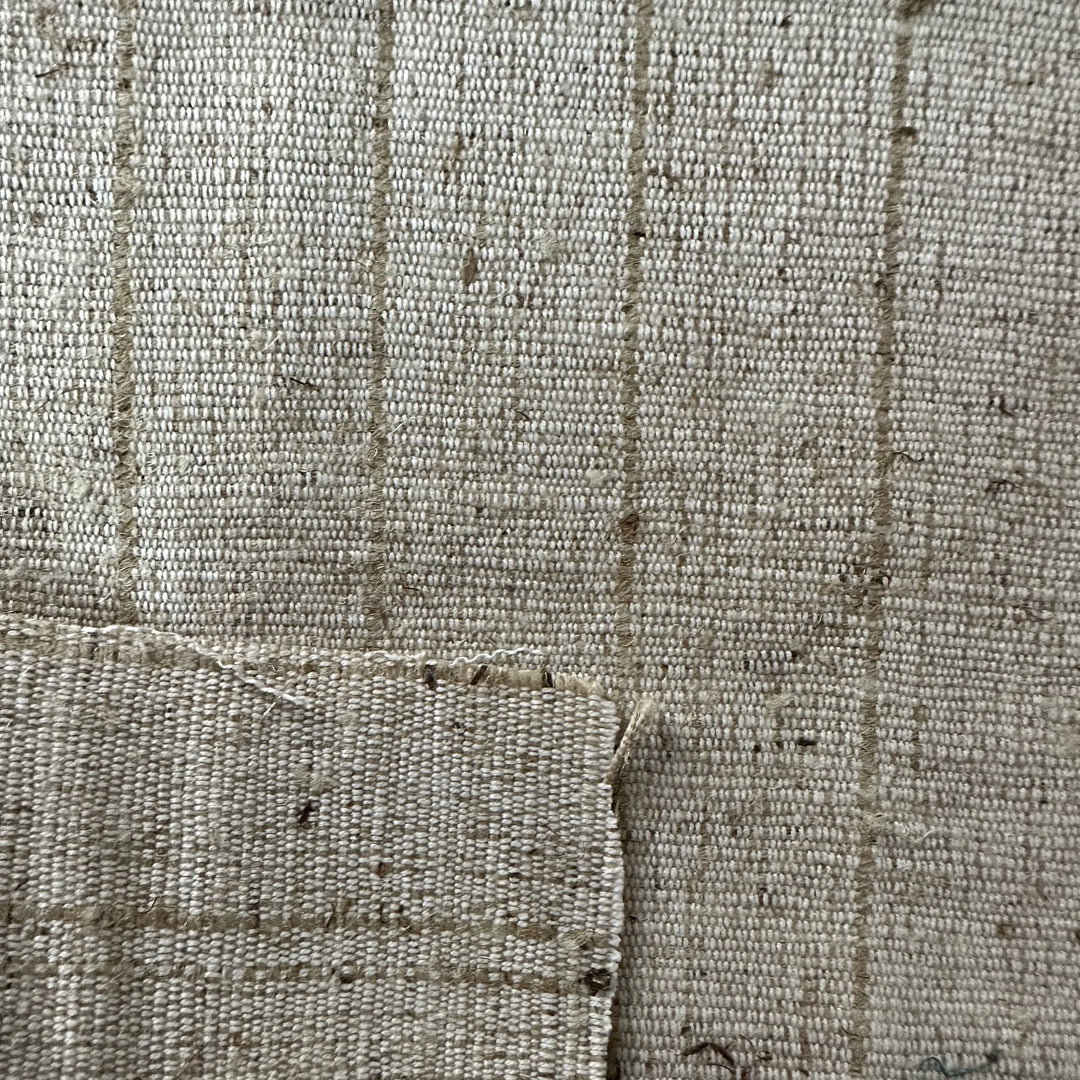 Undyed Himalayan nettle fabric with rustic natural look