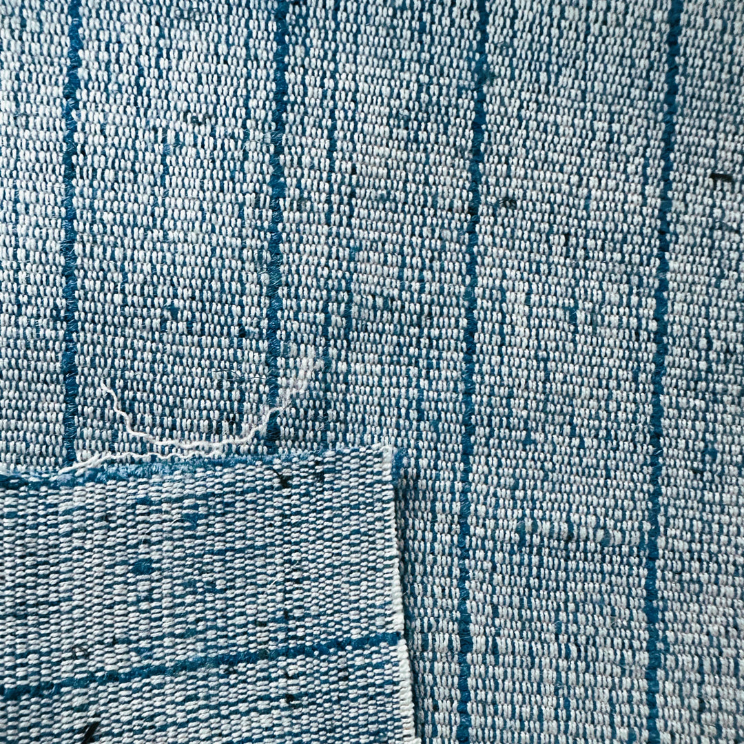 Hand-spun Himalayan nettle cloth with earthy tone and texture
