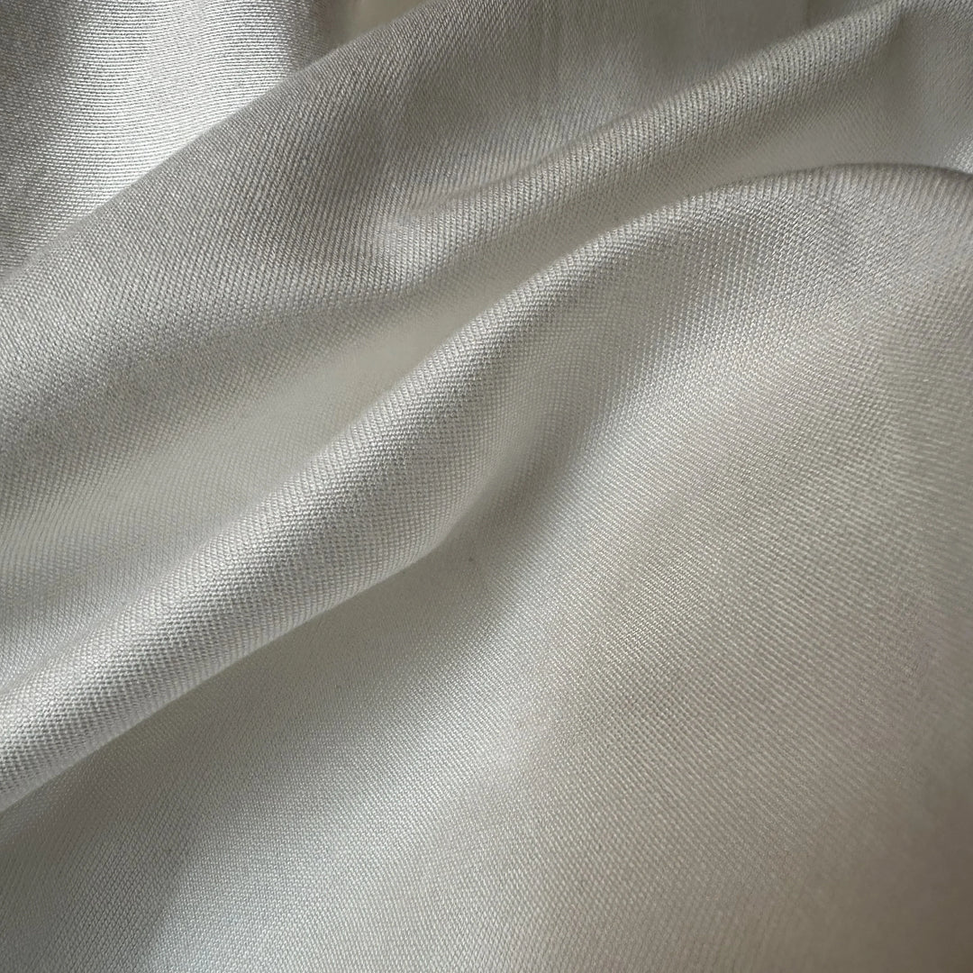 Eco-friendly pineapple fiber satin fabric 58 inch width smooth finish natural textile.