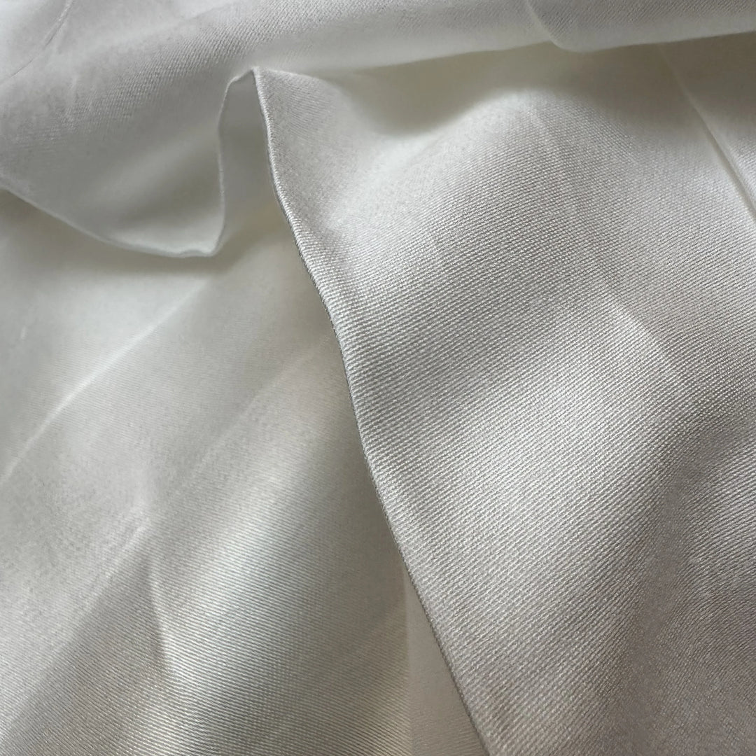 PALF satin fabric 130-135 GSM plant-based material with soft drape and subtle shine
