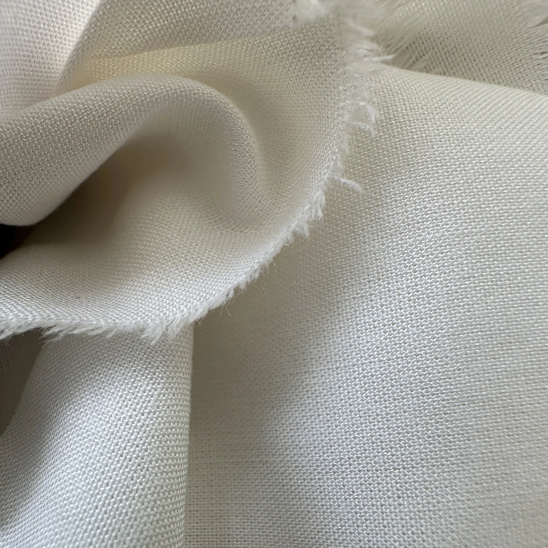 PALF plain fabric smooth texture plant-based sustainable textile close-up
