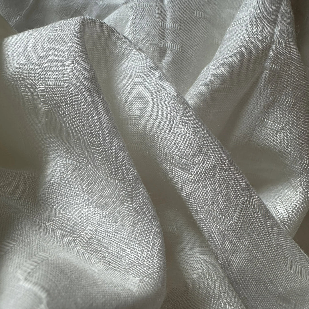 Natural rose petal fiber fabric displayed in raw RFD form for custom dyeing and artisanal processes