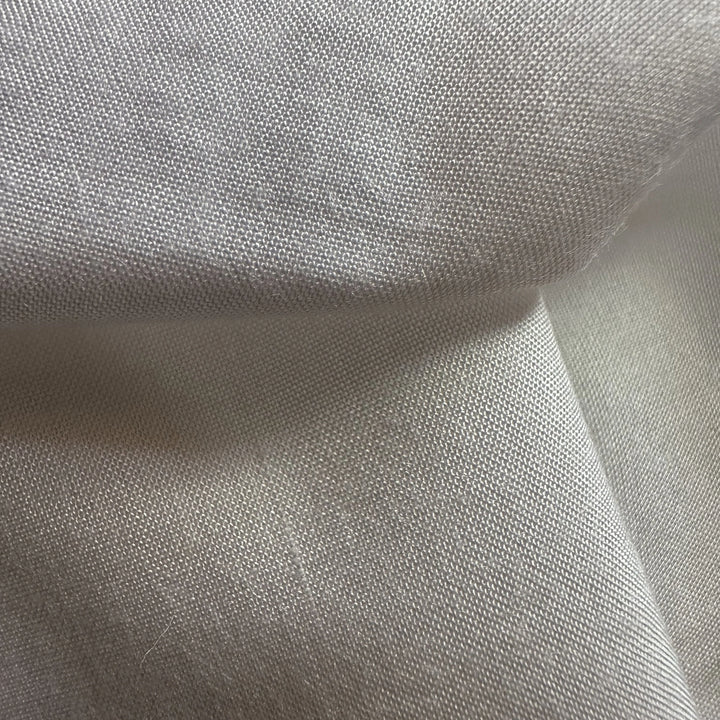 Close-up of organic soybean fiber plain weave fabric showing even surface