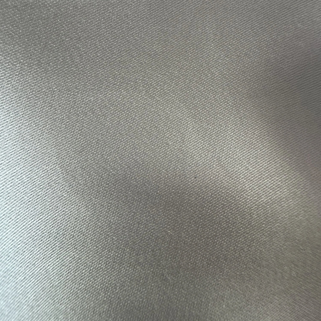 Organic sugarcane fibre satin fabric with smooth, lustrous surface