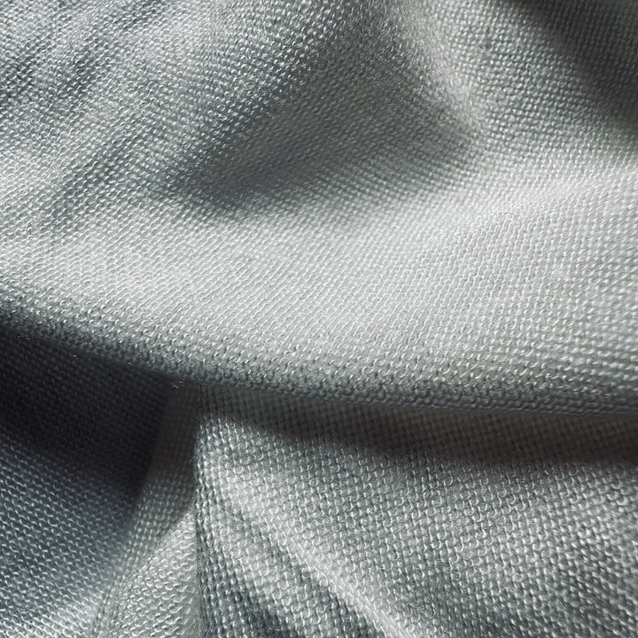 Close-up view of soybean fiber knit fabric highlighting fine texture and softness