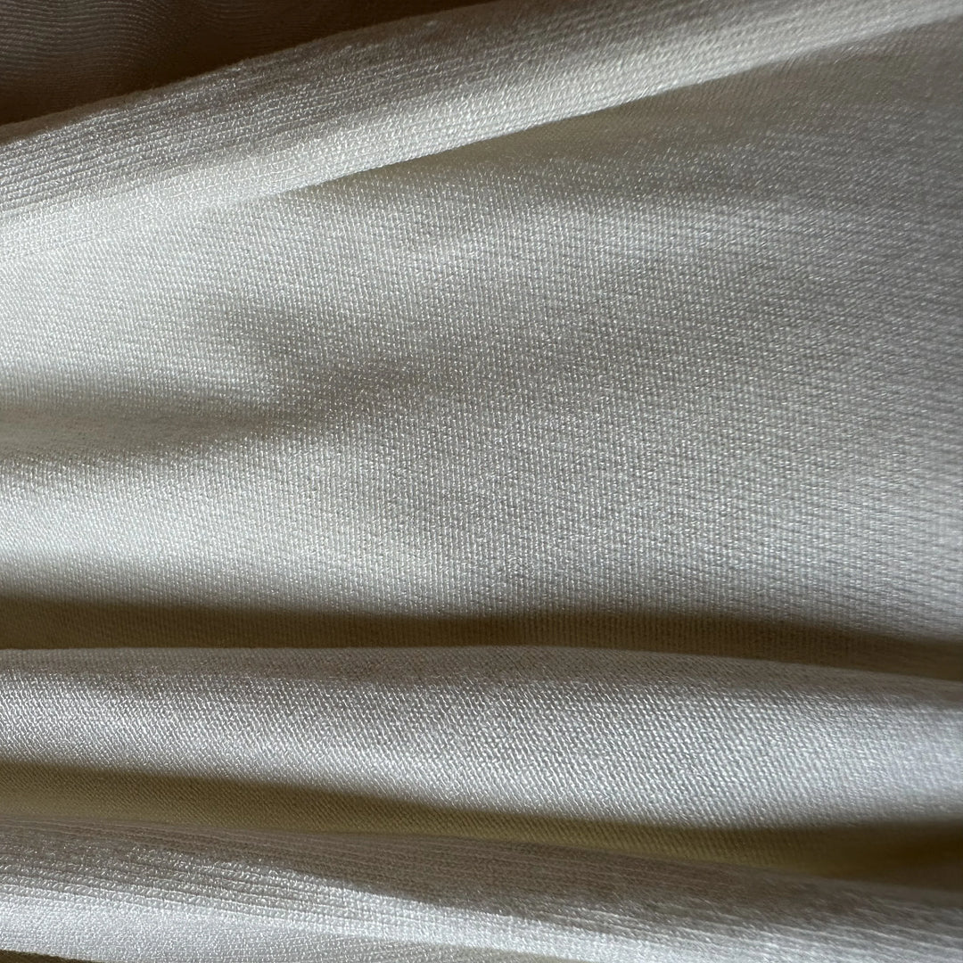 Close-up view of soybean spandex knitted fabric highlighting clean knit structure