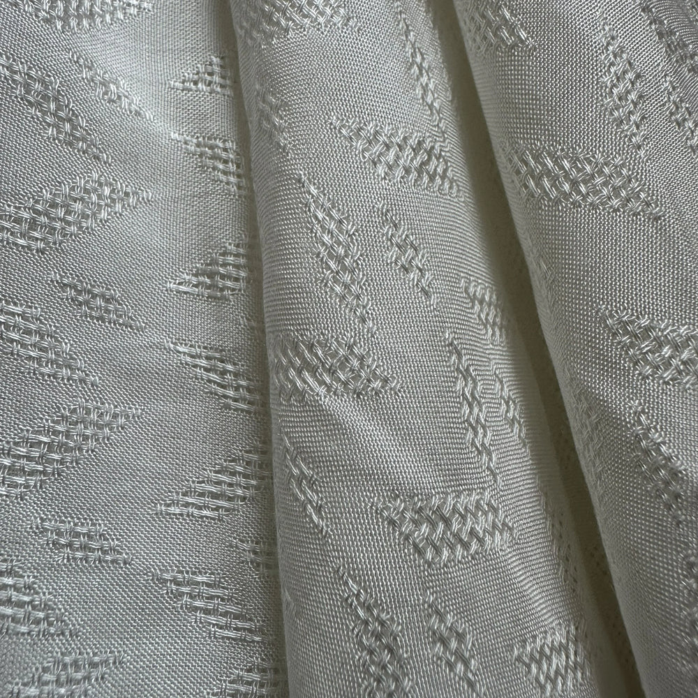 Organic sugarcane fiber fabric suitable for summer garments and light apparel.