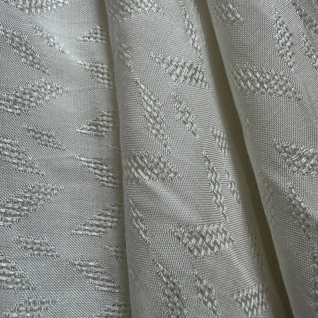 Organic sugarcane fiber fabric suitable for summer garments and light apparel.