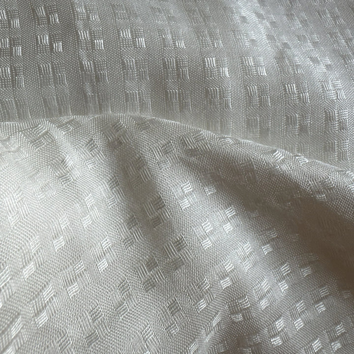 Sugarcane fiber fabric texture suitable for sustainable apparel production.
