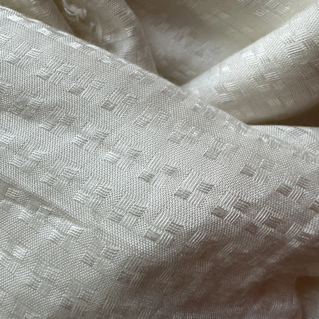 Organic sugarcane fiber fabric prepared as RFD textile for responsible dyeing.